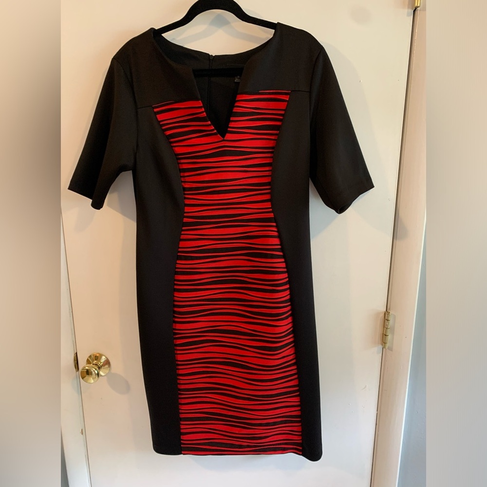 Black and red dress